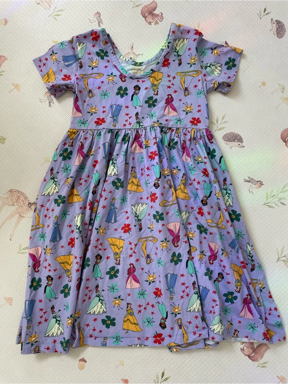 Hanna Andersson Disney Princess Print Short Sleeve Dress